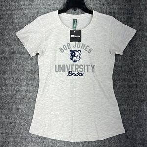 Bob Jones University‎ Shirt Womens Medium Gray Bruins College South Carolina